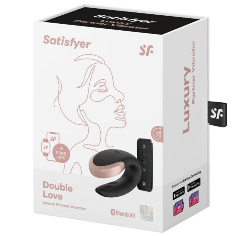 Vibromasseur Couple Double Love Connecté Noir - Satisfyer