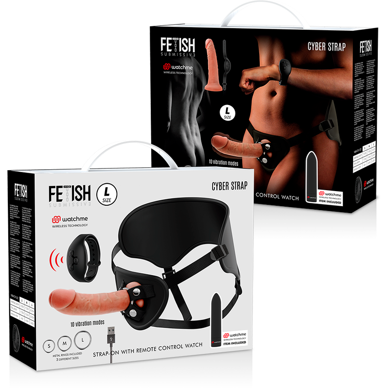 Harnais vibrant Fetish Submissive Cyberstrap télécommandé taille L