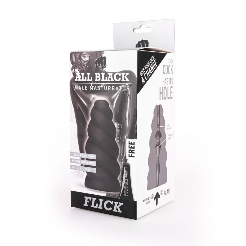 All Black - Masturbateur Homme Flick - 17 cm