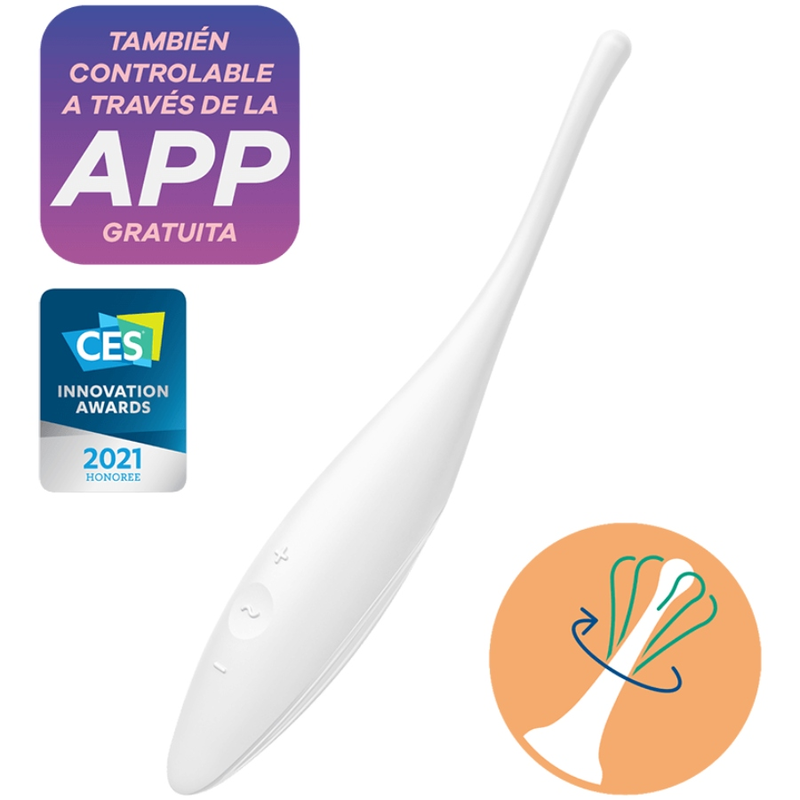 Stimulateur Connecté Twirling Joy Blanc - Satisfyer