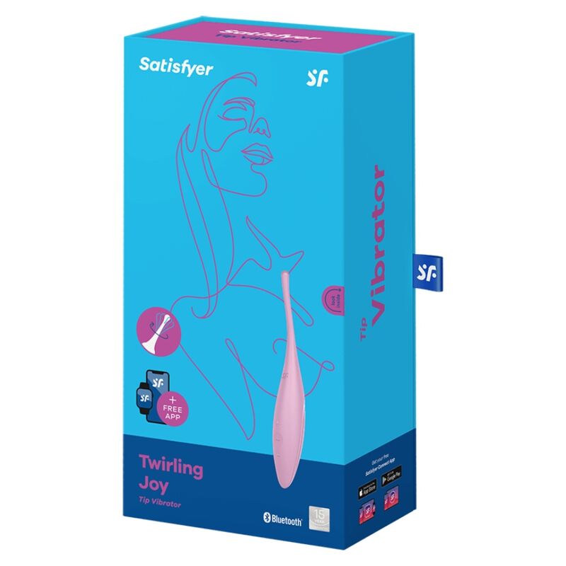 Stimulateur Clitoris Connecté Twirling Joy Rose - Satisfyer