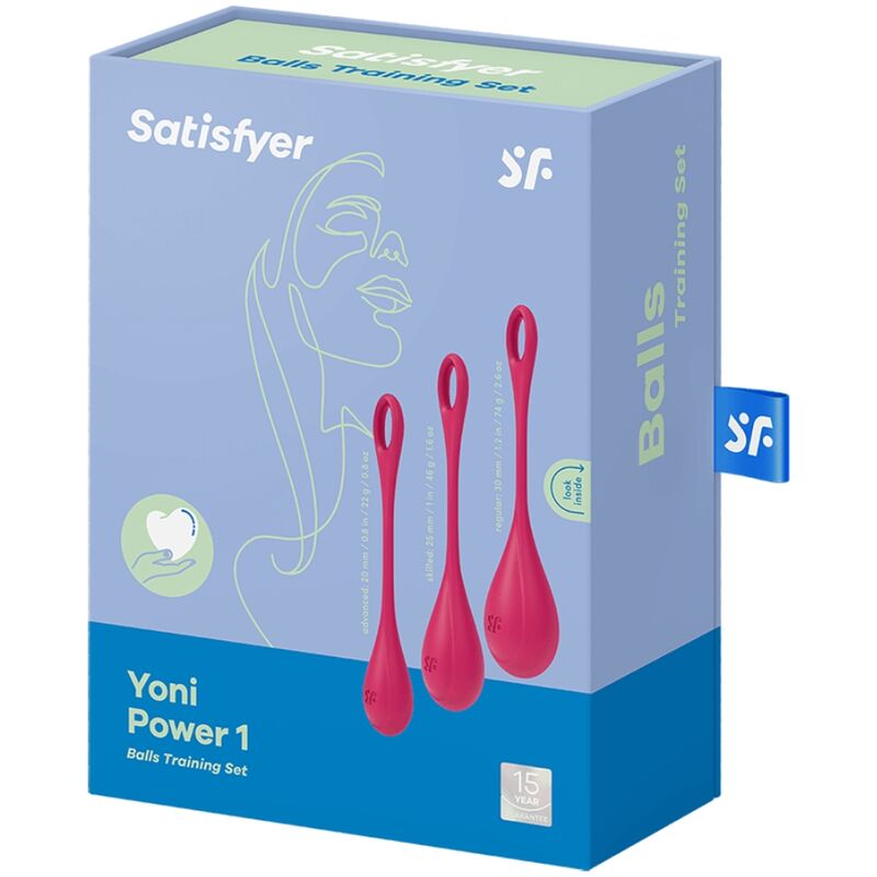 Kit Entraînement Yoni Power 1 Rouge - Satisfyer