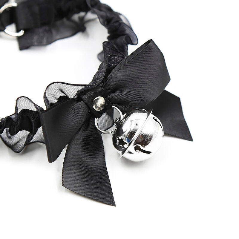 Collier fétiche en dentelle avec cloche - Ohmama - OHMAMA FETISH