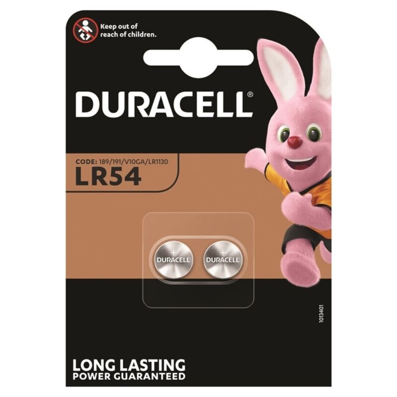 Pile bouton alcaline LR54 LR1130 AG10 1,5V lot de 2 - Duracell - DURACELL