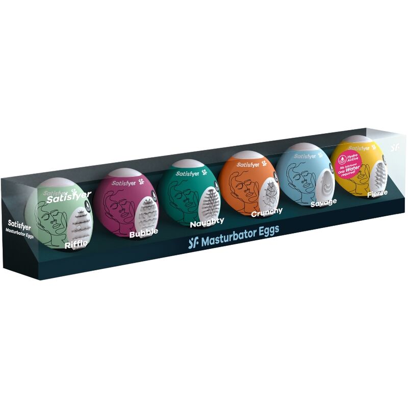 Coffret 6 Œufs Masturbateurs Eggcited Mixed - Satisfyer