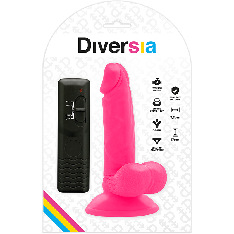 Gode Vibrant Diversia Flexible Rose 17cm - Diversia