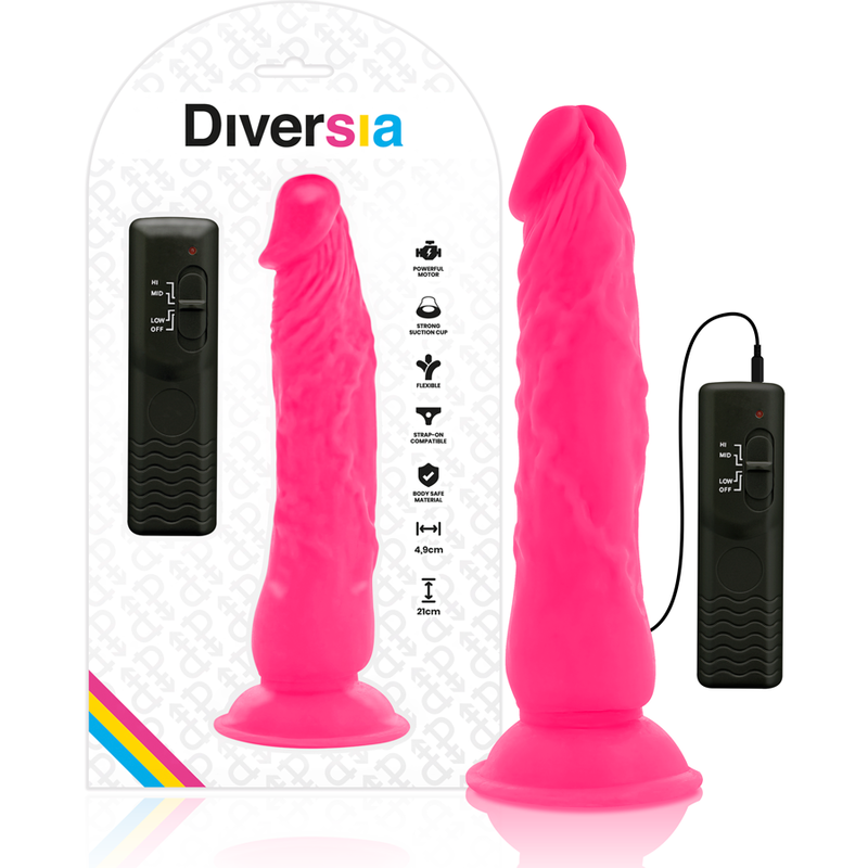 Gode Vibrant Diversia Flexible Rose 21cm - Diversia