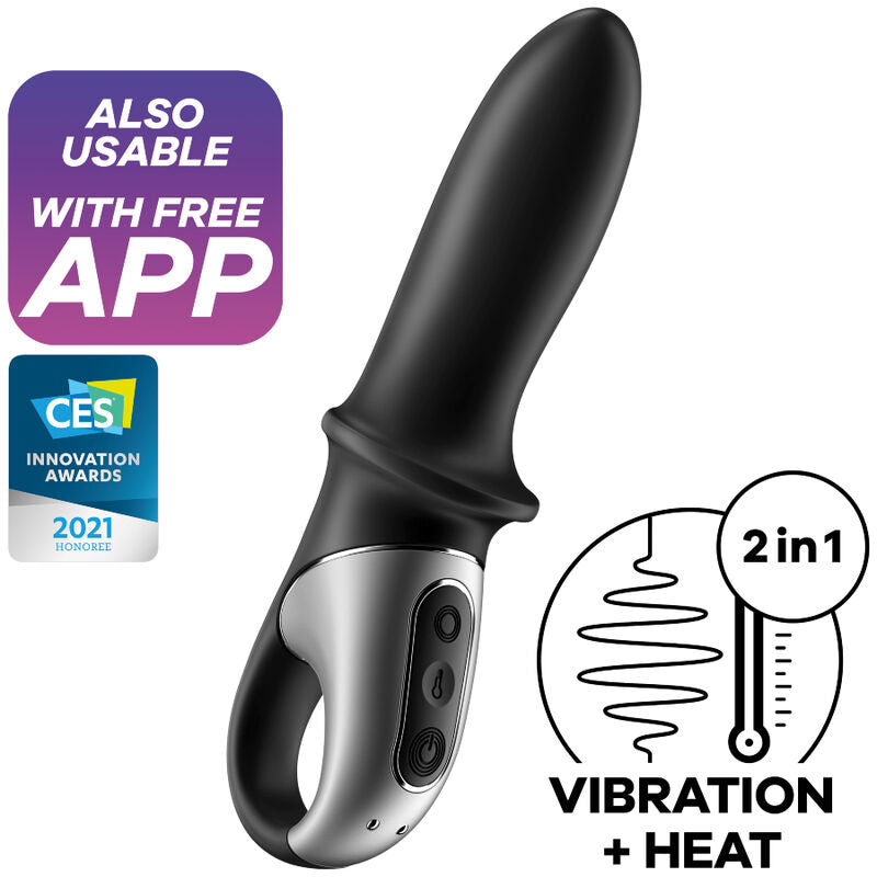 Stimulateur Anal Chauffant Satisfyer Hot Passion - Noir