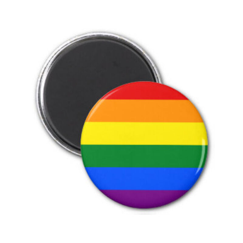 Aimant drapeau arc-en-ciel LGBT Pride 6x6cm - Diablo Picante - PRIDE