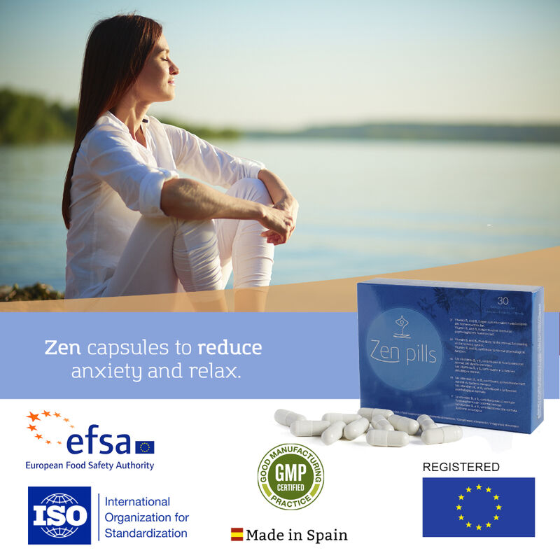 500Cosmetics - Gélules pour réduire l’Anxiété Zen Pills - Boîte de 30