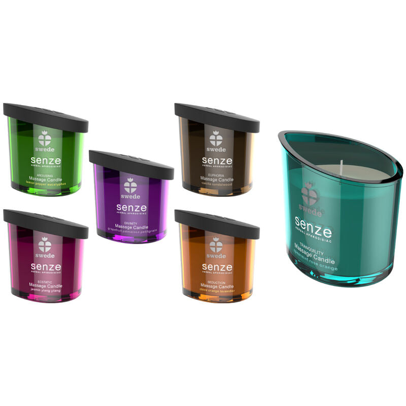 Bougie de massage Senze Arousing citron poivre eucalyptus - Swede - SWEDE