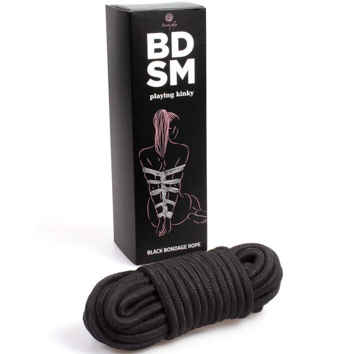 Secret Play - Corde de Bondage BDSM 10m - Noir