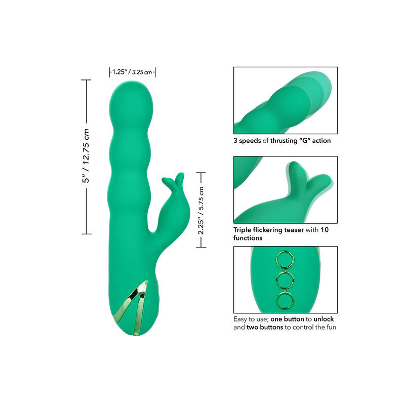 Vibromasseur Rabbit Sonoma Satisfier Vert - CalExotics