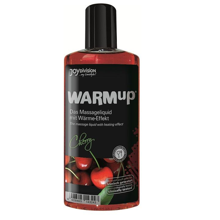 Huile Massage Chauffante WARMup Cerise 150ml - JoyDivision