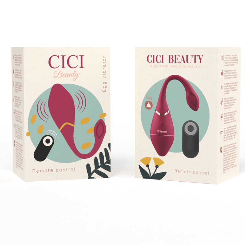 Cici Beauty - Œuf Vibrant Premium avec Télécommande - Rouge
