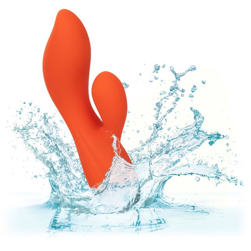 Vibromasseur Rabbit Stella Dual Teaser Orange - CalExotics