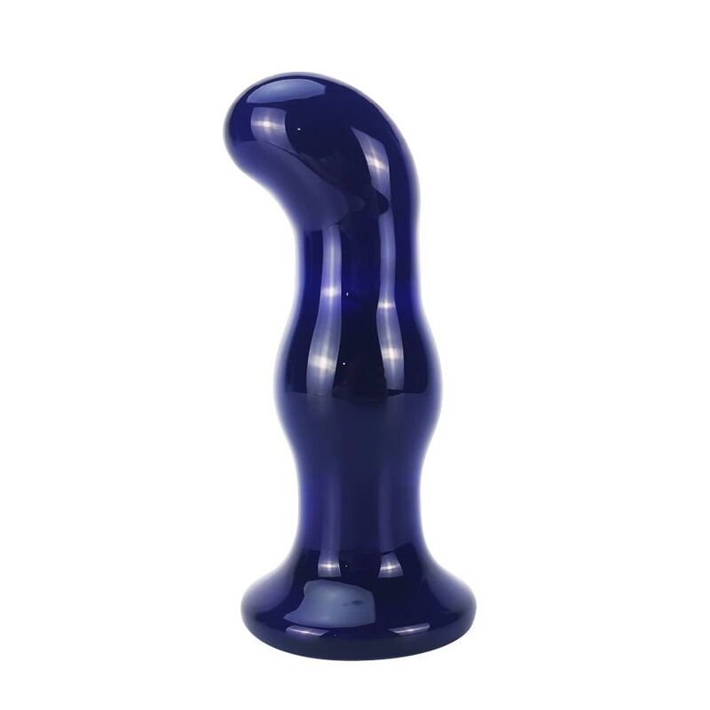 Toyjoy - Plug Anal en verre The Gleaming Bleu