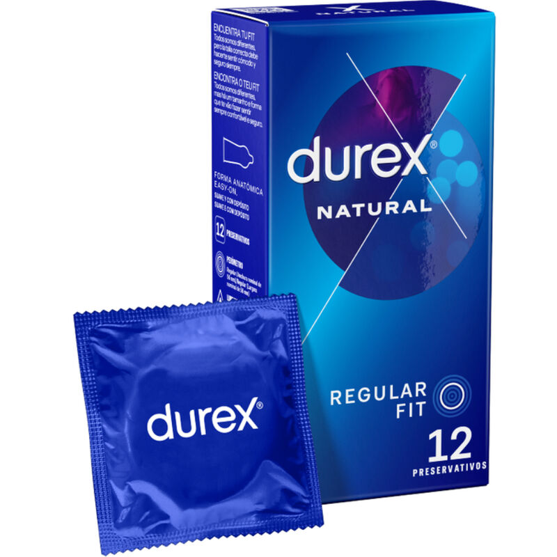Préservatifs Durex Natural Regular Fit - Boîte de 12