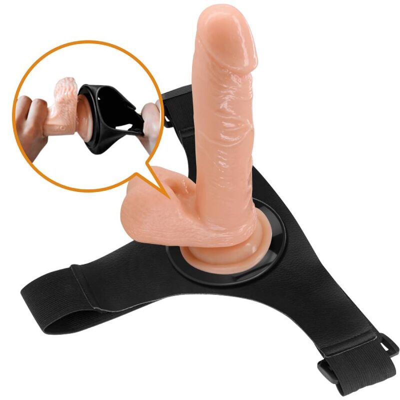 Pretty Love - Gode Ceinture avec Gode Ventouse Naturel / 20 cm