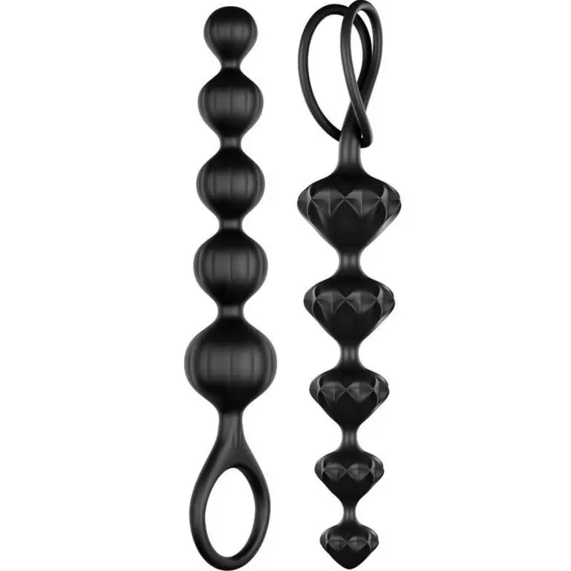 Chapelets Anaux Satisfyer Love Beads Kit 2 Noir - Satisfyer