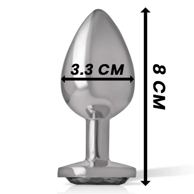 Plug Anal Bijou Intense Diamond Jewel Noir Taille M - Intense