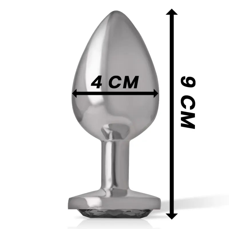 Plug Anal Bijou Intense Verre Noir Taille L - Intense