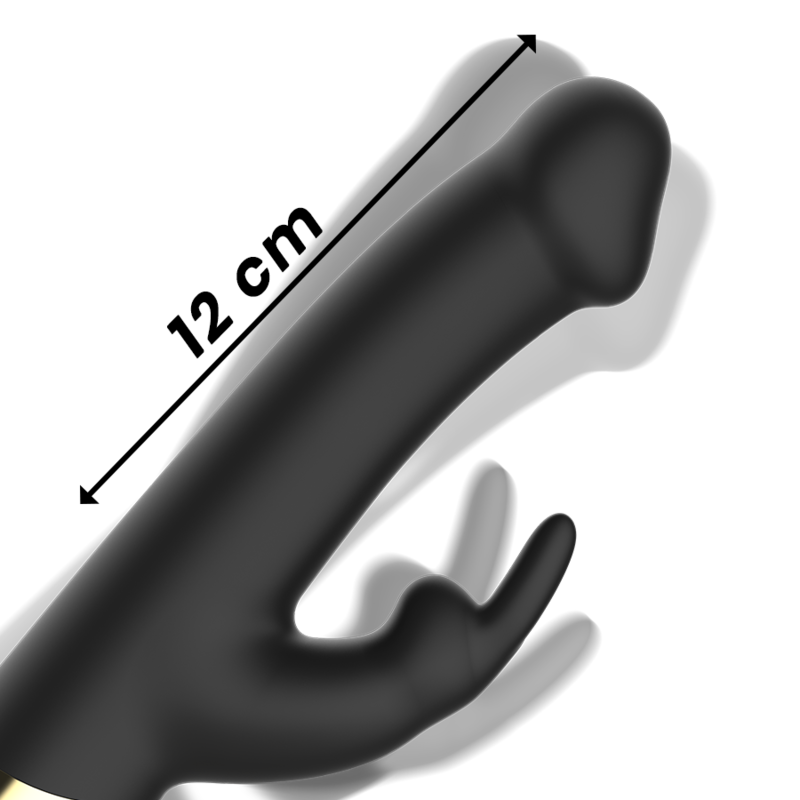 Vibromasseur Lapin Rotatif Ibiza Noir et Or - Ibiza