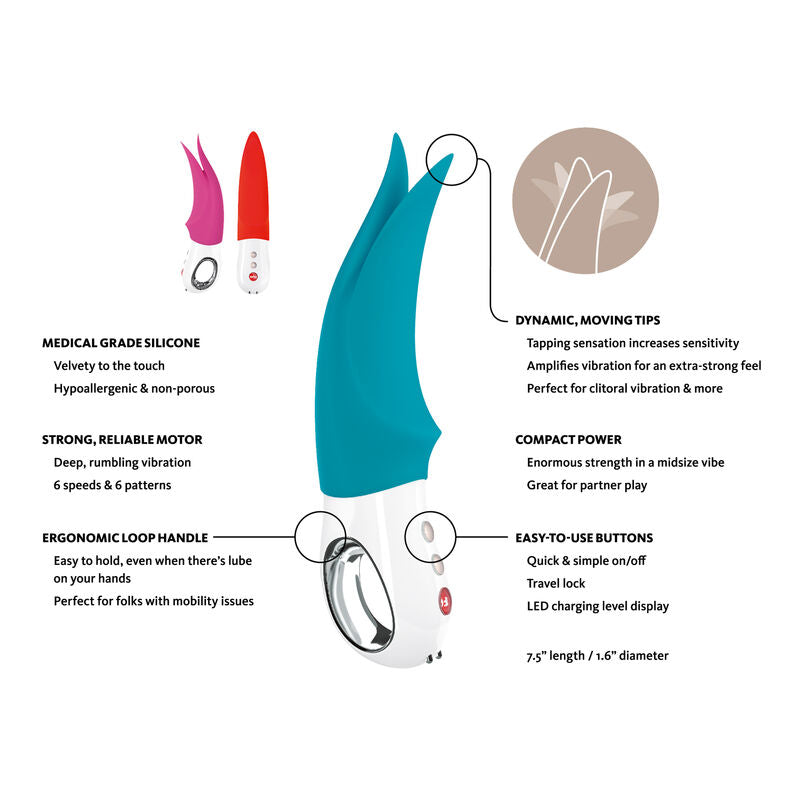 Vibromasseur Clitoridien VOLTA Bleu - Fun Factory