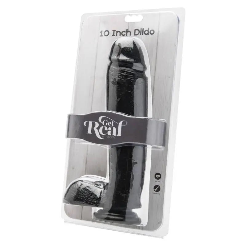 Gode Réaliste Get Real 25,5cm avec Boules Noires