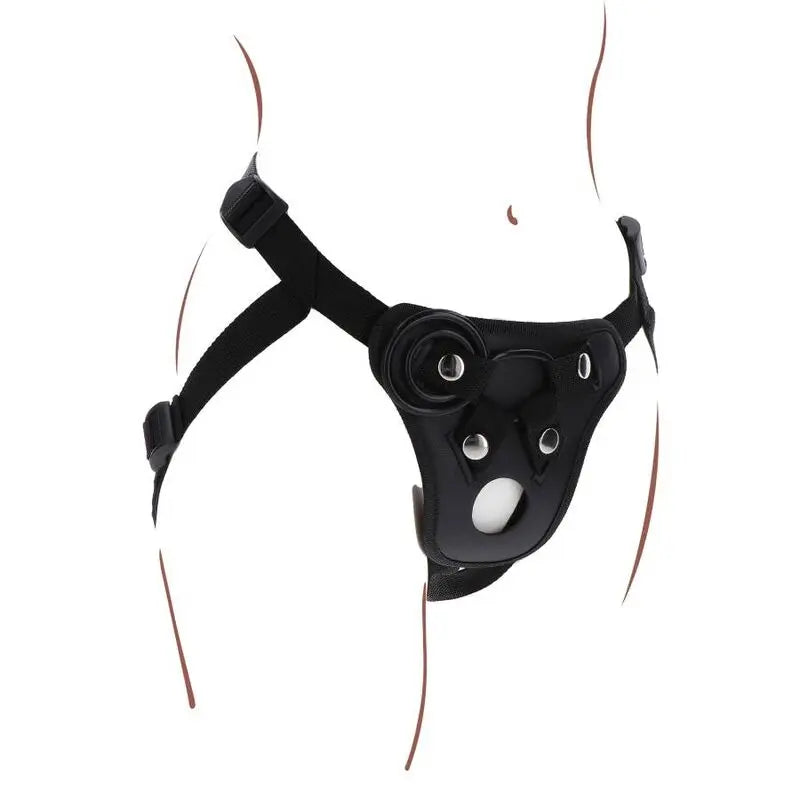 Harnais Strap-On Universel Noir Réglable - Get Real