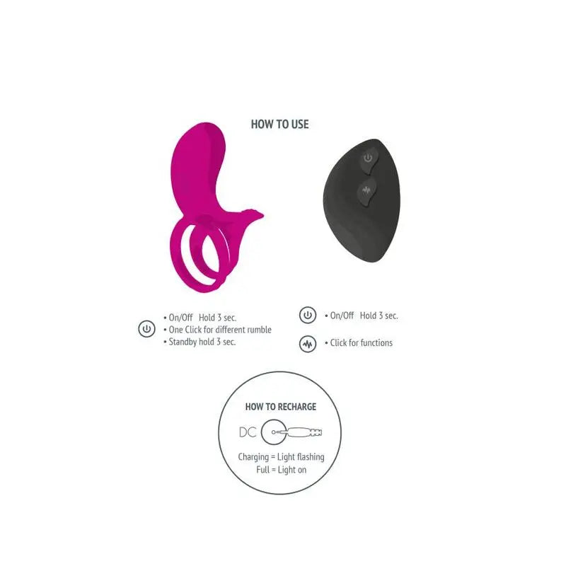 Anneau Vibrant Couple Stimulateur Fuchsia - Xocoon - XOCOON