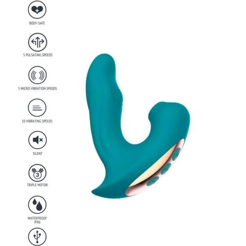 Stimulateur couple Eternal Love Vibe vert - Xocoon - XOCOON