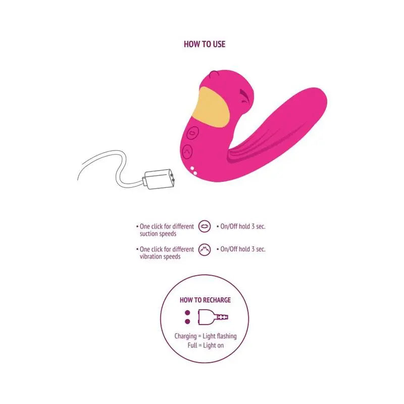 Vibromasseur Celestial Love Vibe fuchsia - Xocoon Xocoon