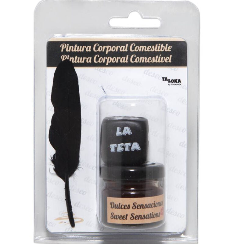Peinture Corporelle Comestible Chocolat avec Pinceau - Taloka