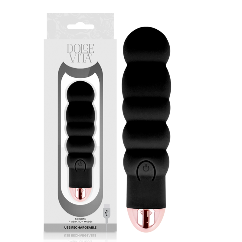 Vibromasseur Mini Dolce Vita Noir 7 Vitesses - Dolce Vita