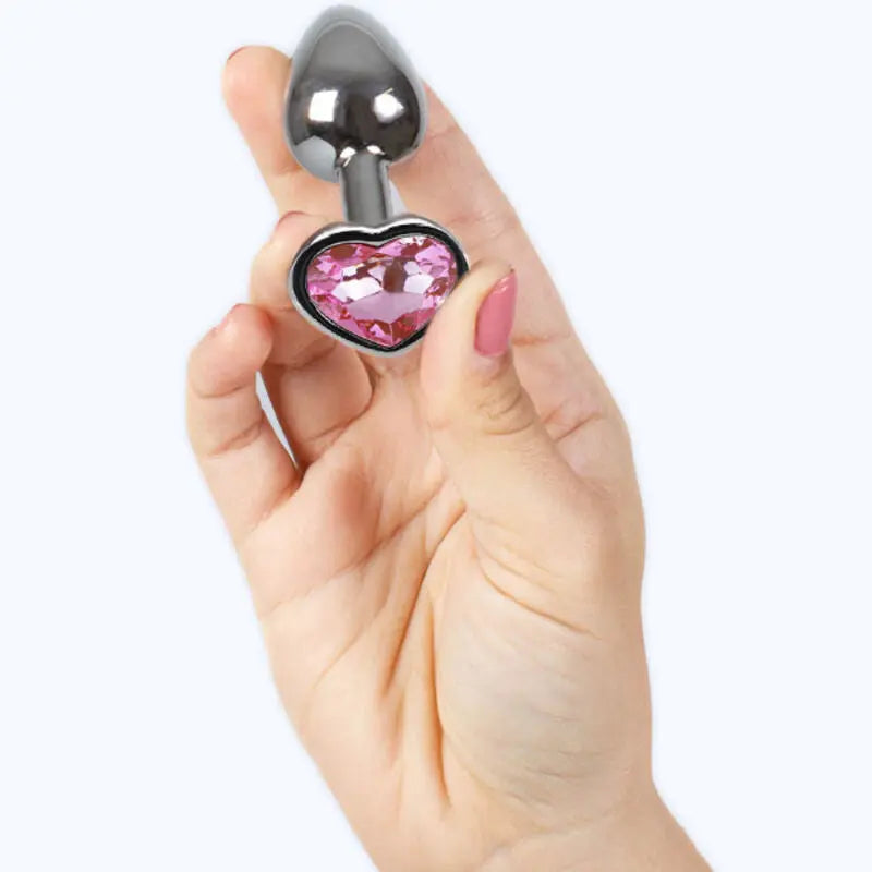Secret Play – Plug Anal en forme de cœur fuchsia – 7 cm