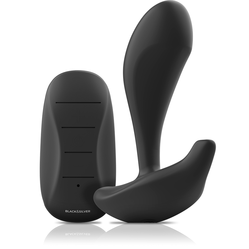 Plug Anal Vibrant Dwayne avec Télécommande - Black&Silver