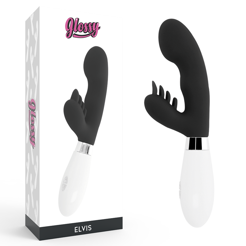 Vibromasseur Rabbit Elvis Noir - Glossy - GLOSSY