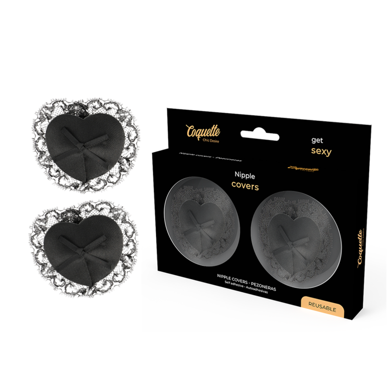 Cache-Tétons Nippies Dentelle Noir - Coquette Chic Desire