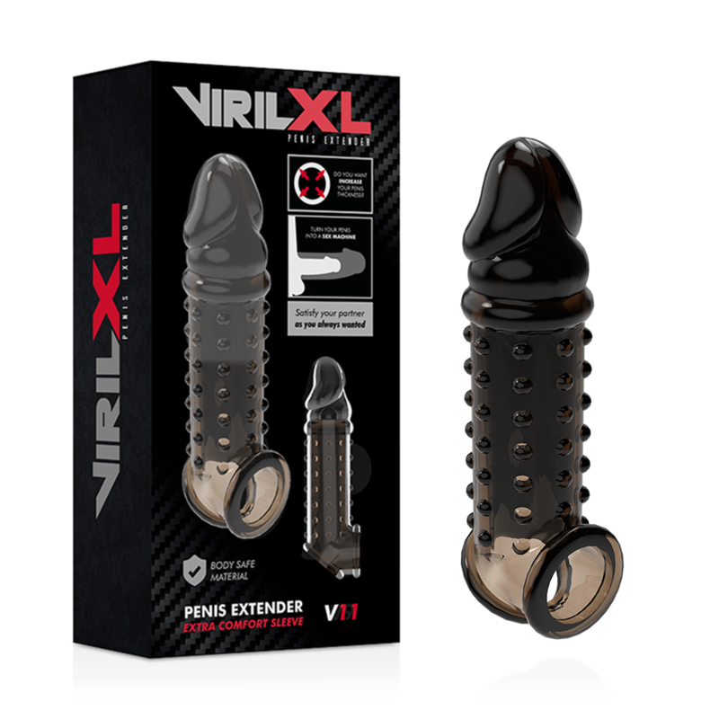 VirilXL - Gaine de Pénis V11 (+2cm) - Noir
