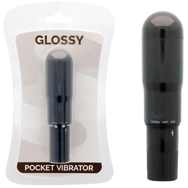Vibrateur de poche Glossy noir - Brilliant - GLOSSY