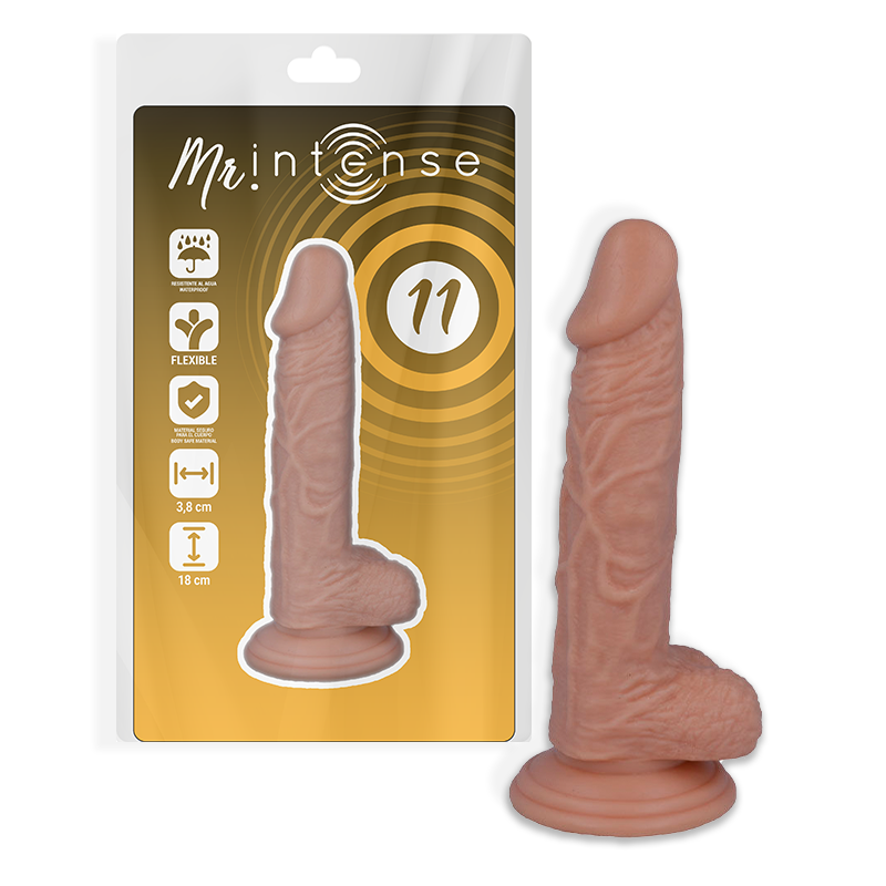 Mr. Intense - Gode Ventouse Réaliste Couleur Chair / 18 cm