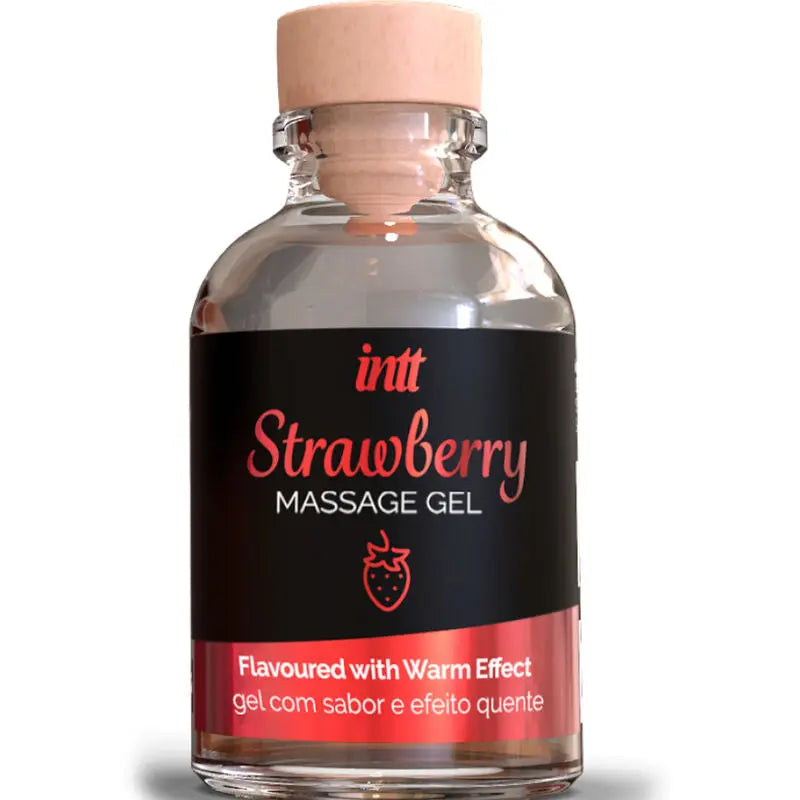 Gel de Massage Chauffant Fraise 30ml - Intt