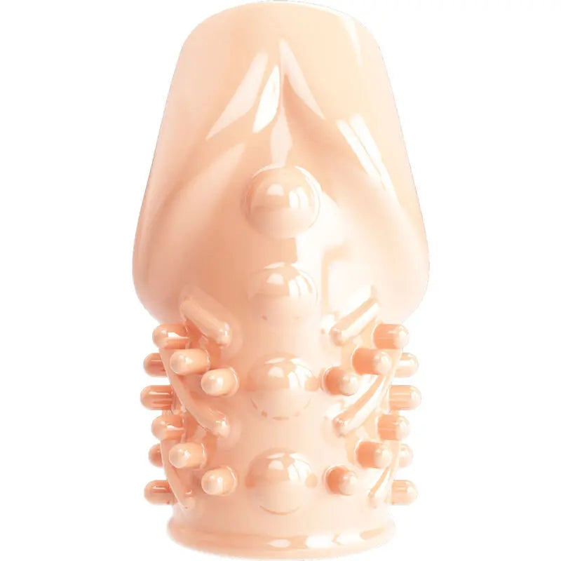 Pretty Love - Manchon Épaississant Nervuré pour Pénis - Beige