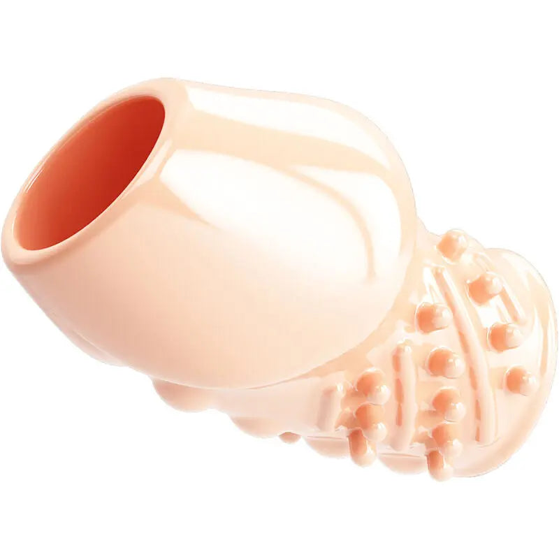Pretty Love - Manchon Épaississant Nervuré pour Pénis - Beige