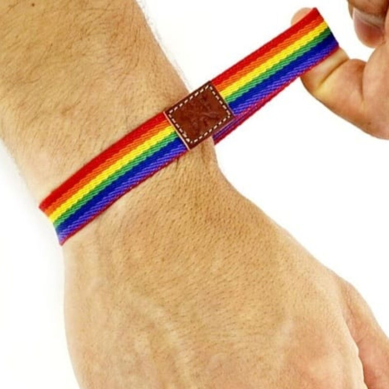 Bracelet en caoutchouc Pride luxury rainbow - Garon - PRIDE