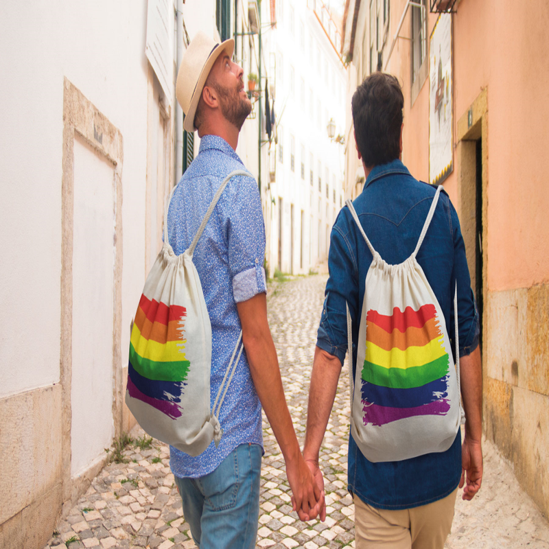 Sac à dos drapeau LGBT en coton Pride - Pride - PRIDE