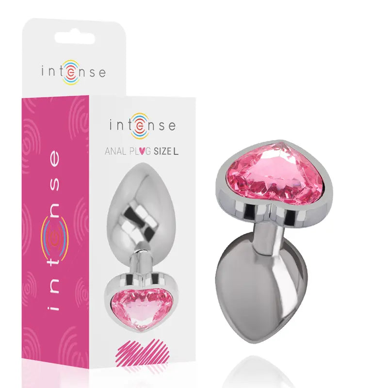 Plug Anal Métal Intense Diamond Jewel Rose Taille L - Intense