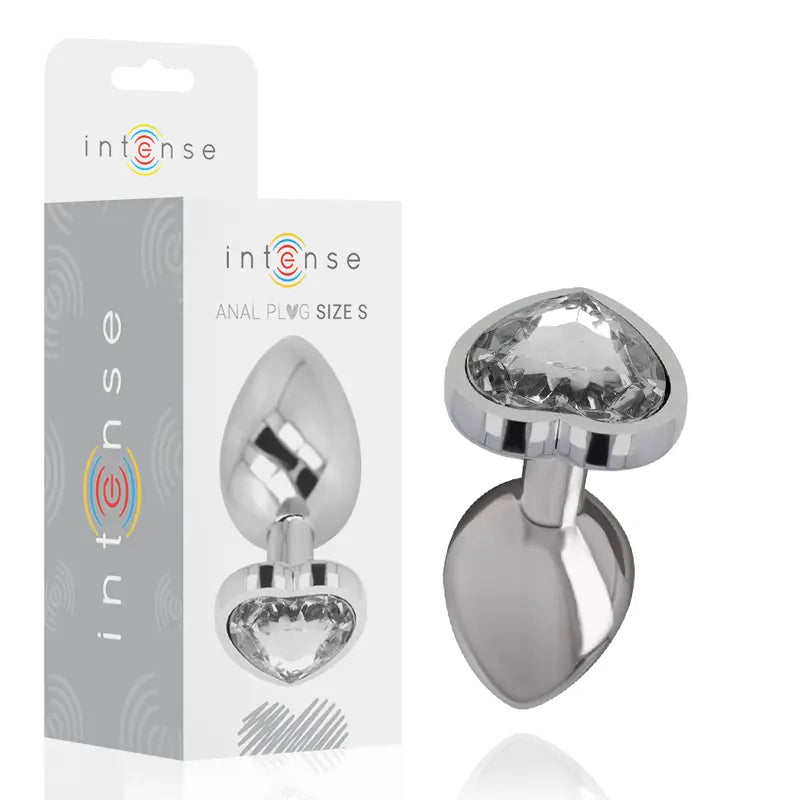 Plug Anal Métal Diamond Jewel Blanc Taille S - Intense