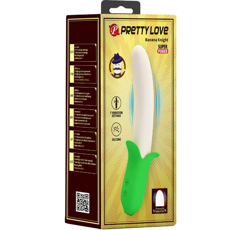 Vibromasseur Banana Knight Vert Clair - Pretty Love - PRETTY LOVE
